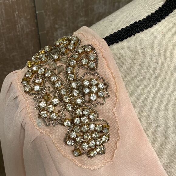 A'gaci Pink Embellished romper, S - Picture 2 of 9